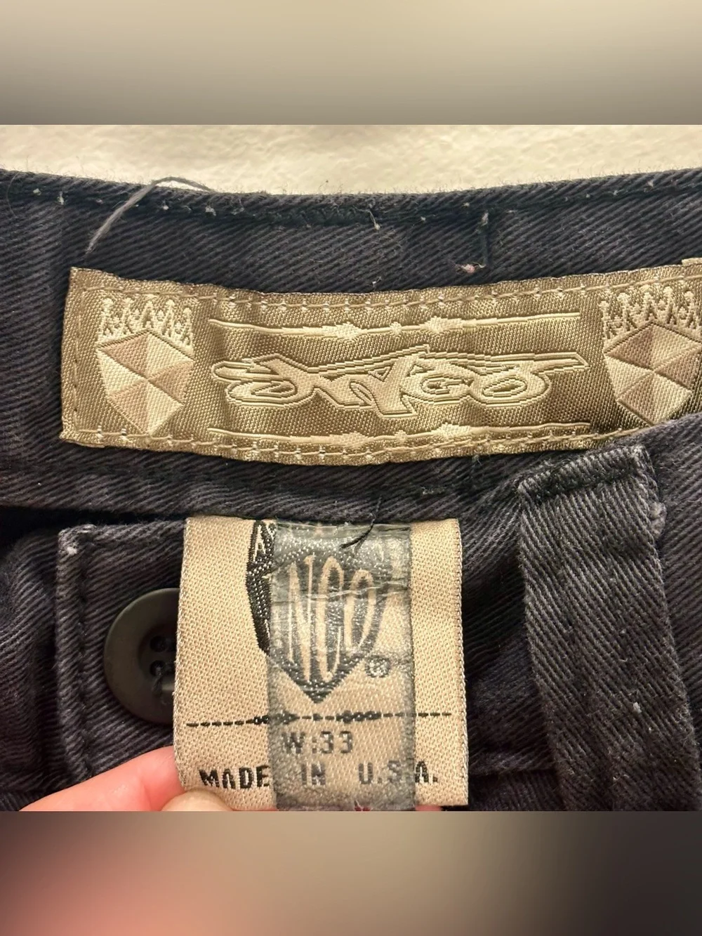 JNCO Vintage Y2K Black Flat Front Men's Shorts